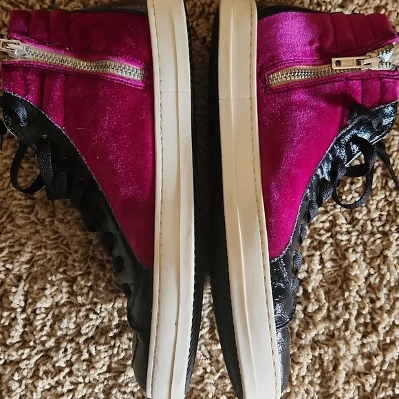 P448 Made In Italy Stylish Women's Leopard Print High-Top Sneakers With Zippers - Picture 2 of 16